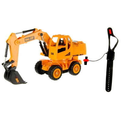 Колесный Экскаватор радиоуправляемый 1:28 с подвижными деталями и звуком Veld Co 120635 1